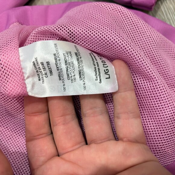 Liquid Girl's Rain Jacket Pink Large sz L - Picture 5 of 8